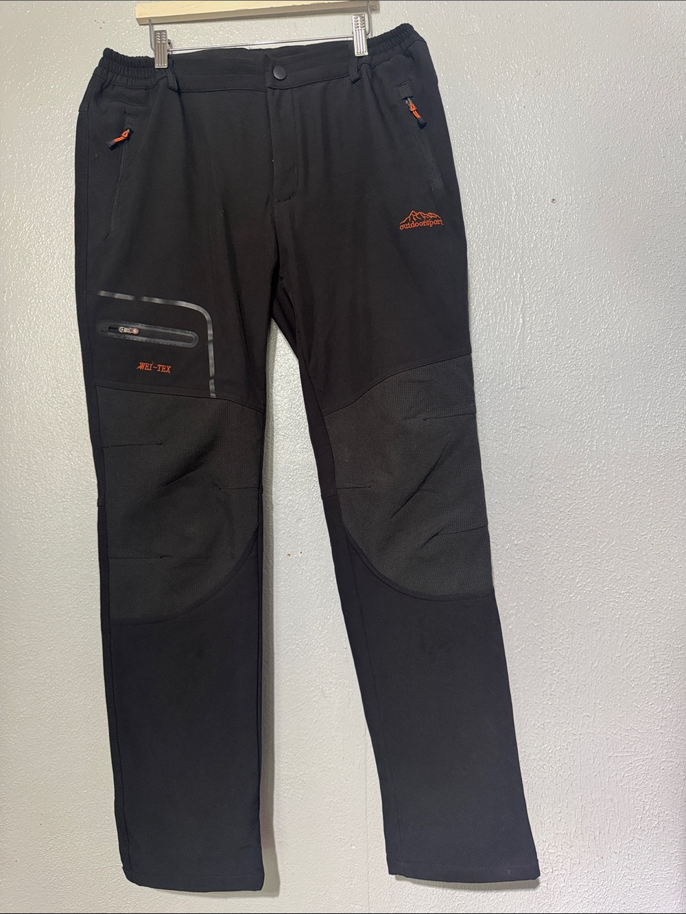 OutdoorSport Wei-Tex Fleece Lined Softshell Ski Hiking Pants Large L